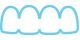 Animated row of teeth icon highlighted blue