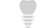 Animated dental implant with crown icon