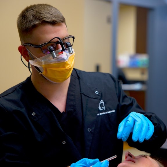 Dr. Dakota Goodrum With Patient