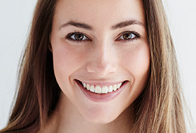 Woman with beautiful smile