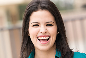 Young woman receiving Six Month Smiles treatment